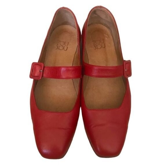 Zou Xou Shoes - Zou Xou Eugenia Mary Jane Flats in Red Size EU39